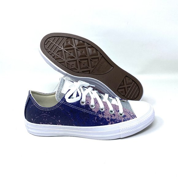 Converse CTAS OX Himalayan Salt Steel Navy Pink Low Sneaker Women's Size 571378C - Picture 5 of 8